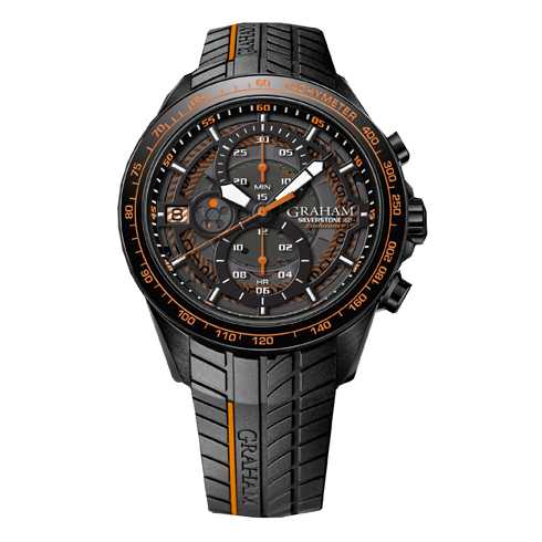Graham Silverstone RS Endurance Orange Chronograph Watch