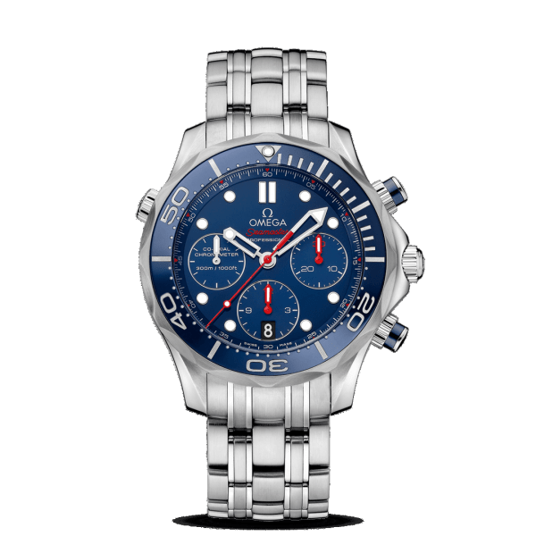 Omega Seamaster Diver 300M Co-Axial Chronograph Blue Steel Watch