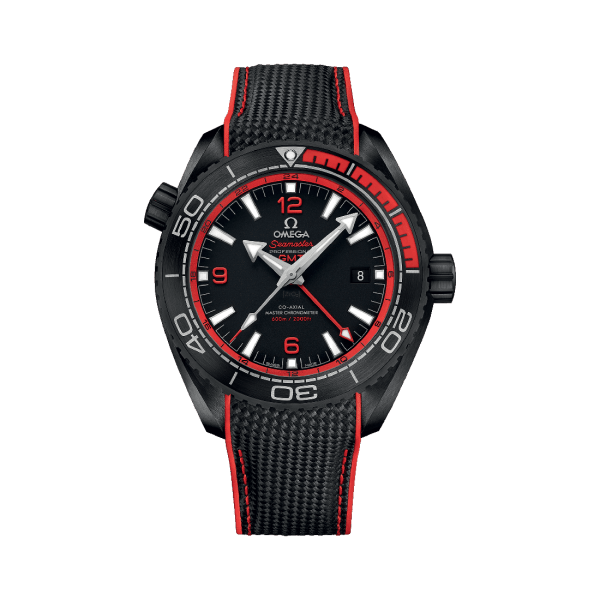 Omega Seamaster Planet Ocean 600M Co-Axial Master Chronometer GMT Deep Black Watch