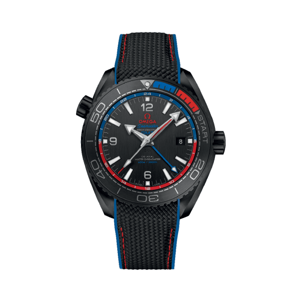Omega Seamaster Planet Ocean 600M Co-Axial Master Chronometer GMT ETNZ Deep Black Watch