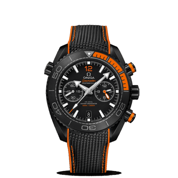 Omega Seamaster Planet Ocean 600M Co-Axial Master Chronometer Chronograph Deep Black Watch