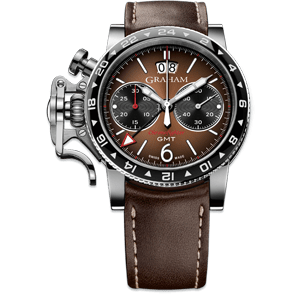 Graham Chronofighter Vintage GMT Brown Dial Watch