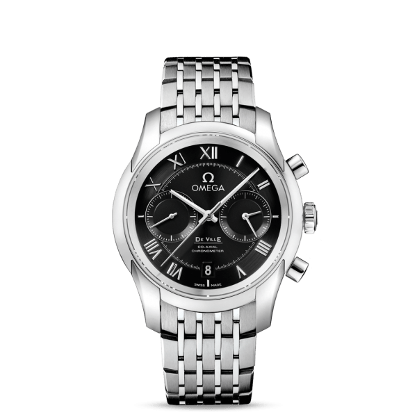 Omega De Ville Co-Axial Chronograph Black Dial Watch