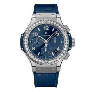 Hublot Big Bang Steel Blue Diamonds Watch