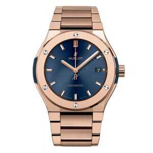 Hublot Classic Fusion Blue King Gold Bracelet Watch