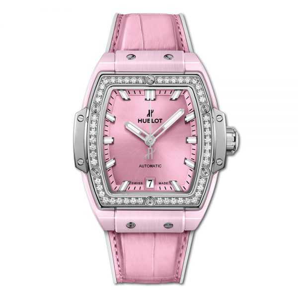Hublot Spirit of Big Bang Pink Ceramic Titanium Diamonds Watch