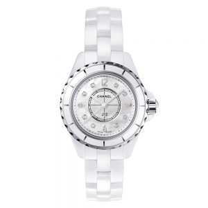 Chanel J12 White Diamond Watch