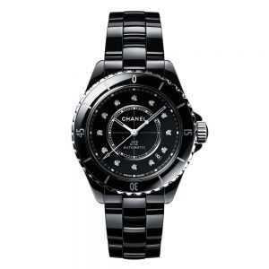 Chanel J12 Black Ceramic Diamond Watch