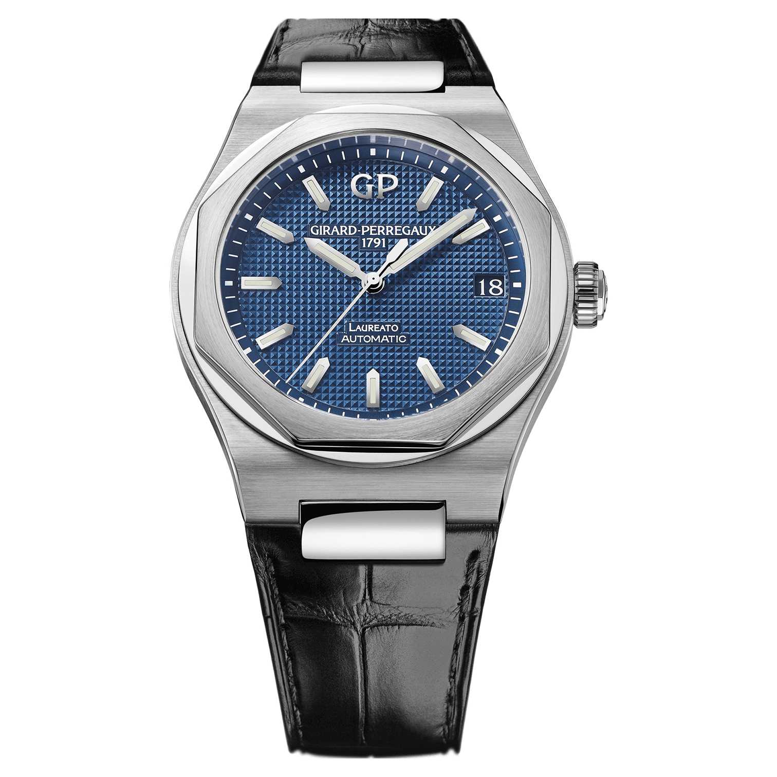Girard Perregaux Laureato Automatic 42mm Watch 81010-11-431-BB6A for ...