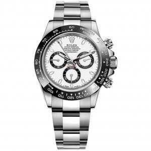 Rolex Cosmograph Daytona Steel White Dial Ceramic Bezel Watch