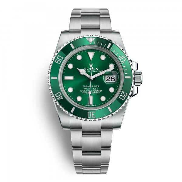 Rolex Oyster Perpetual Submariner Date Steel Green Dial Watch
