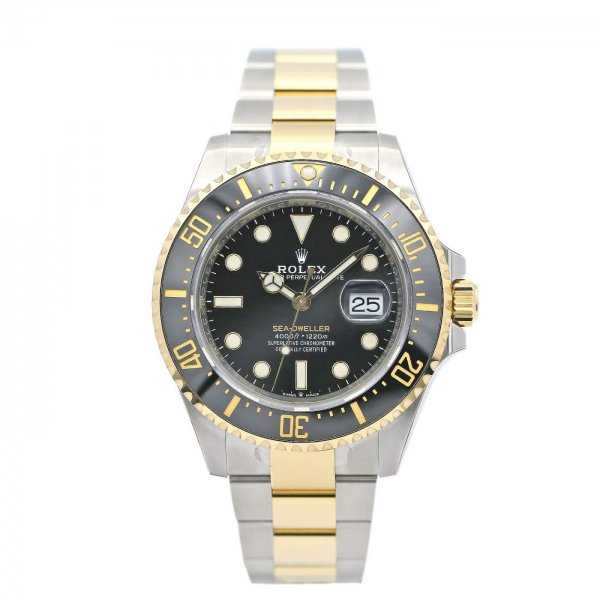 Rolex Sea-Dweller 43mm Yellow Gold Steel Black Dial Watch