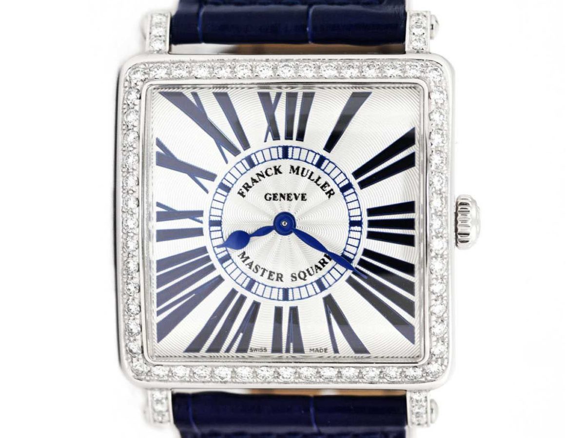 Franck Muller Master Square Blue Concept Quartz Diamond Watch