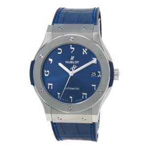 Hublot Classic Fusion Titanium Blue Dial Watch
