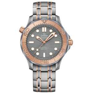 Omega Seamaster Diver 300M Co-Axial Master Chronometer Gold Titanium Watch