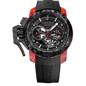 Graham Chronofighter Superlight Carbon Skeleton Red Watch