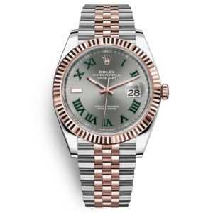 Rolex Datejust 41 Oyster Perpetual Rose Gold Steel Grey Dial