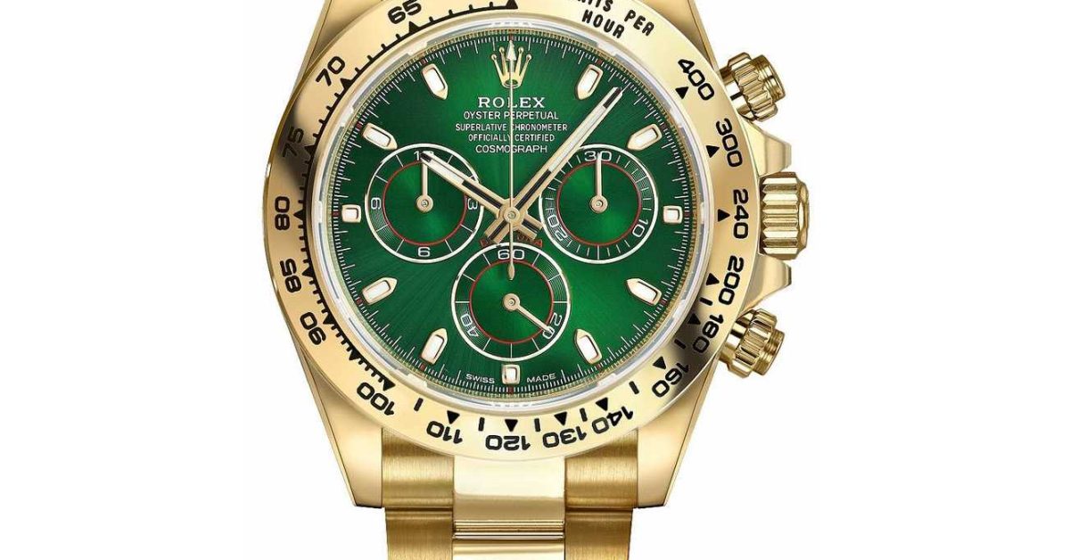 Rolex Cosmograph Daytona Yellow Gold Green Dial 116508-0013 for