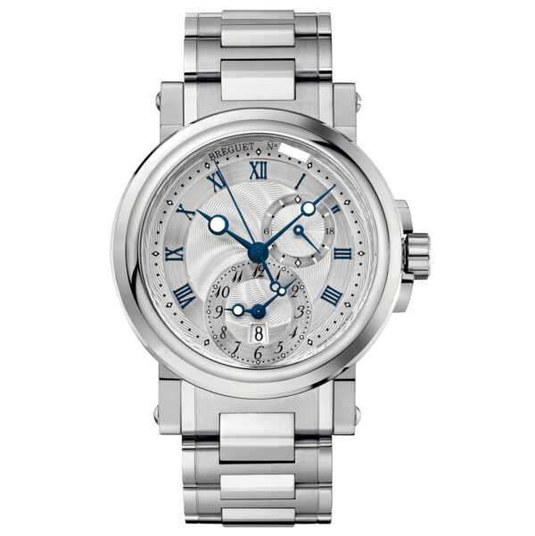 Breguet Marine Automatic Dual Time Silver Dial Steel