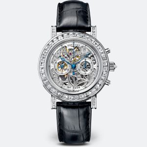 Breguet Classique 5238 Silver Chronograph 18K White Gold Watch