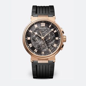 Breguet Marine Chronograph 5527 Brown 18K Rose Gold Watch