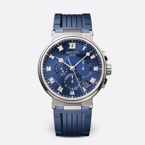 Breguet Marine Chronograph 5527 Blue Titanium Watch