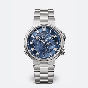 Breguet Marine Alarme Musicale 5547 Blue 18K White Gold Watch