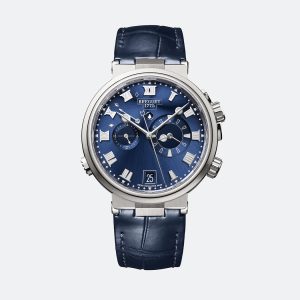 Breguet Marine Alarme Musicale 5547 Blue Titanium Watch