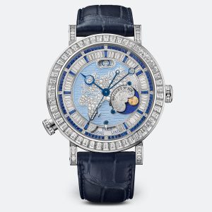 Breguet Classique Hora Mundi 5719 Silver Platinum Watch