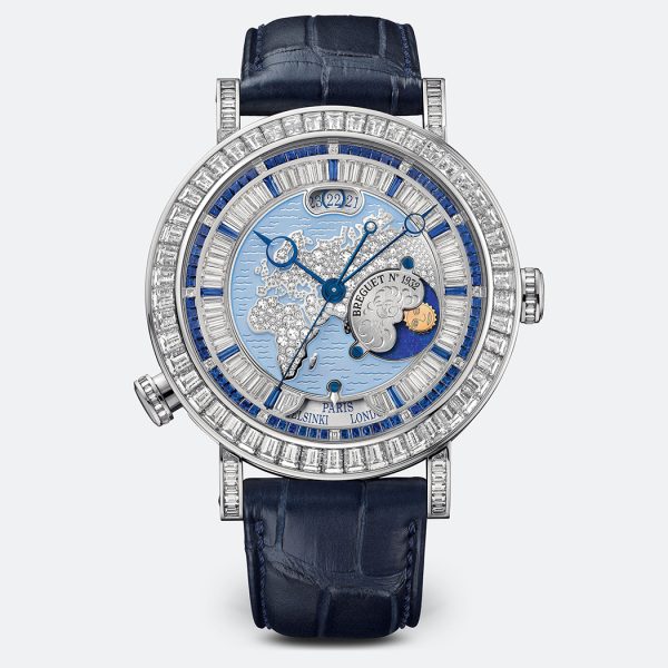 Breguet Classique Hora Mundi 5719 Silver Platinum Watch