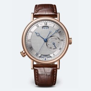 Breguet Classique Hora Mundi 5727 Silver 18K Rose Gold Watch