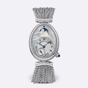 Breguet Reine de Naples 8908 Silver 18K White Gold Watch