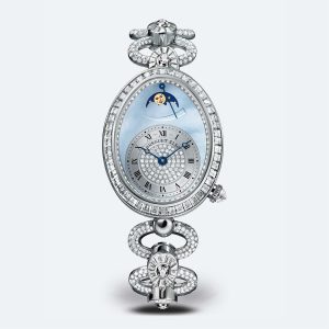 Breguet Reine de Naples 8909 Silver 18K White Gold Watch
