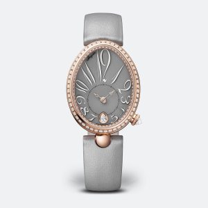 Breguet Reine de Naples 8918 Silver 18K Rose Gold Watch