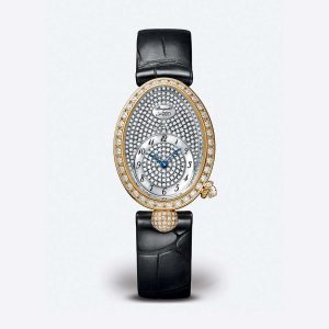 Breguet Reine de Naples 8928 Silver 18K Yellow Gold Watch