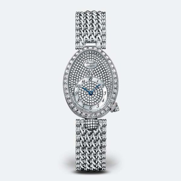 Breguet Reine de Naples 8928 Silver 18K White Gold Watch