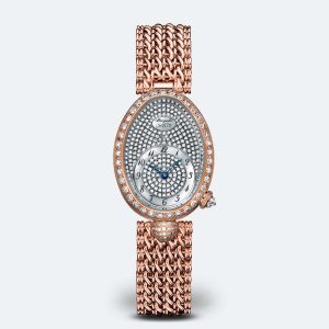 Breguet Reine de Naples 8928 Silver 18K Rose Gold Watch