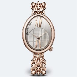Breguet Reine de Naples 8968 Silver 18K Rose Gold Watch