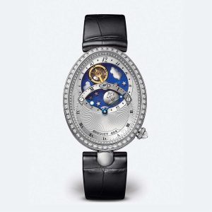 Breguet Reine de Naples Jour/Nuit 8998 Silver 18K White Gold Watch