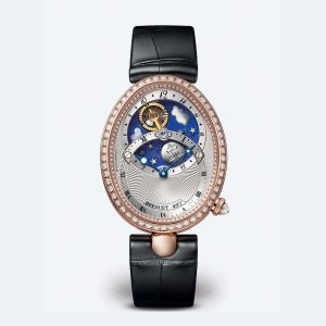 Breguet Reine de Naples Jour/Nuit 8998 Silver 18K Rose Gold Watch