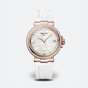 Breguet Marine Dame 9518 White 18K Rose Gold Watch