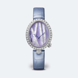 Breguet Reine de Naples 9818 Violet 18K White Gold Watch