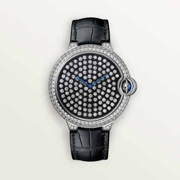 Cartier Ballon Bleu de Cartier Black 18K White Gold Watch