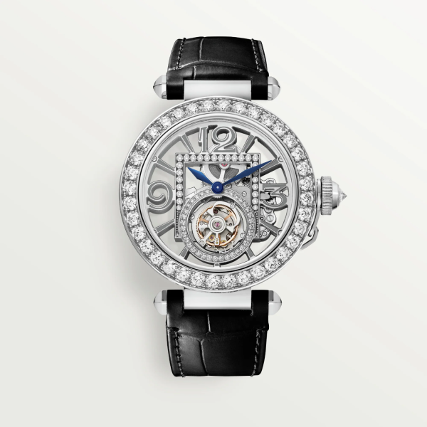 Cartier Pasha de Cartier Skeleton 18K White Gold Watch