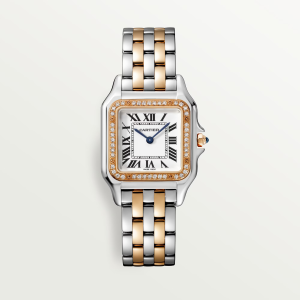 Cartier Panthère de Cartier Medium Silver 18K Rose Gold Watch