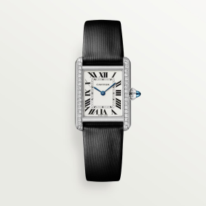 Cartier Tank Must Small Silvered Stainless Steel Watch
