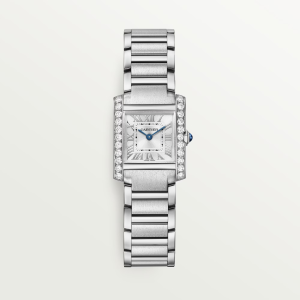 Cartier Tank Française Small Silvered Stainless Steel Watch