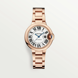 Cartier Ballon Bleu de Cartier Silver 18K Rose Gold Watch