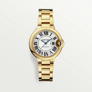 Cartier Ballon Bleu de Cartier Silver 18K Yellow Gold Watch