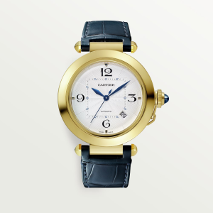 Cartier Pasha de Cartier Silver 18K Yellow Gold Watch